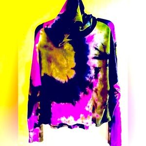 Hyfyve Tye Dyed Lightweight Hoodie, Size Small
